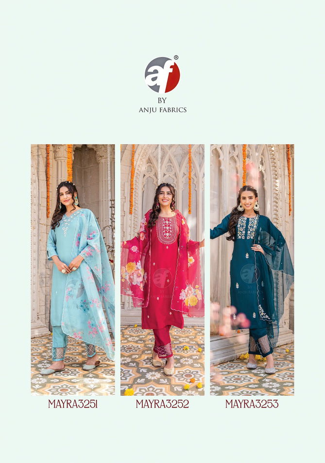 Mayra Vol 3 By Af  Modal Heavy Designer Readymade Suits Catalog